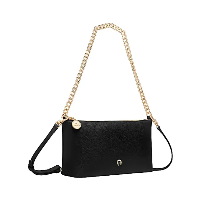 Aigner Leather Accessories-Fashion bag with chain black