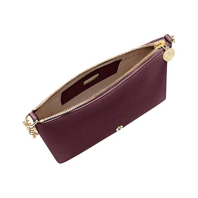Aigner Leather Accessories-Fashion bag with chain port red