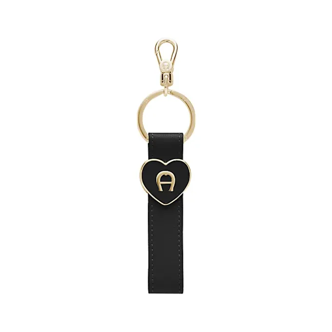 Aigner Keychains & Key Cases-FASHION key pendant Heart black