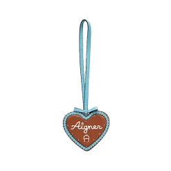 Aigner Leather Accessories-Fashion Pendant Gingerbread Heart aquamarine blue