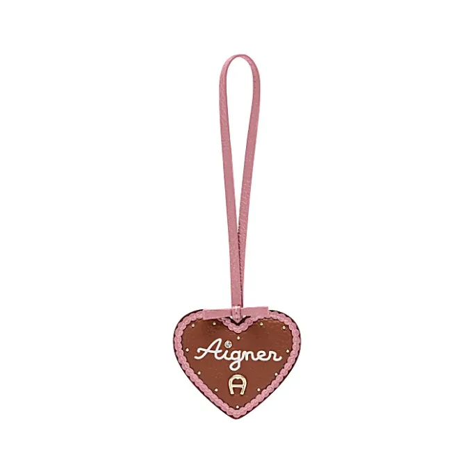 Aigner Leather Accessories-Fashion Pendant Gingerbread Heart Morning Rose