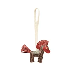 Aigner Leather Accessories-Fashion Pendant Horse macadamia white