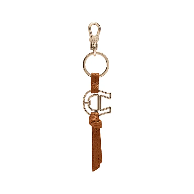 Aigner Keychains & Key Cases-Fashion pendant logo cognac brown
