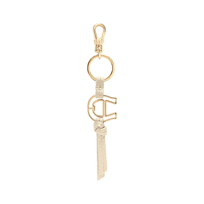 Aigner Keychains & Key Cases-Fashion pendant logo macadamia white