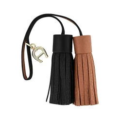 Aigner Leather Accessories-Fashion pendant tassels bicolor black