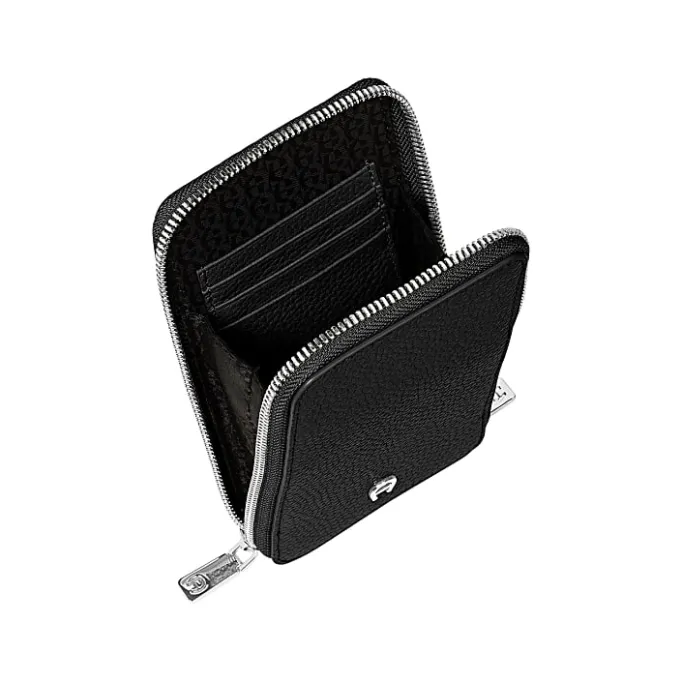 Aigner Leather Accessories|Phone Cases-Fashion Phone Pouch black