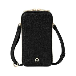 Aigner Leather Accessories|Phone Cases-Fashion Phone Pouch black