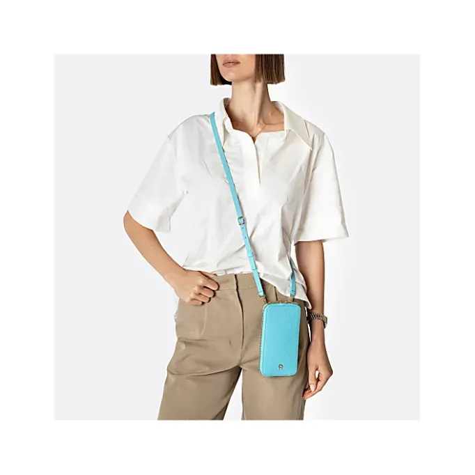 Aigner Leather Accessories|Phone Cases-Fashion Phone Pouch black