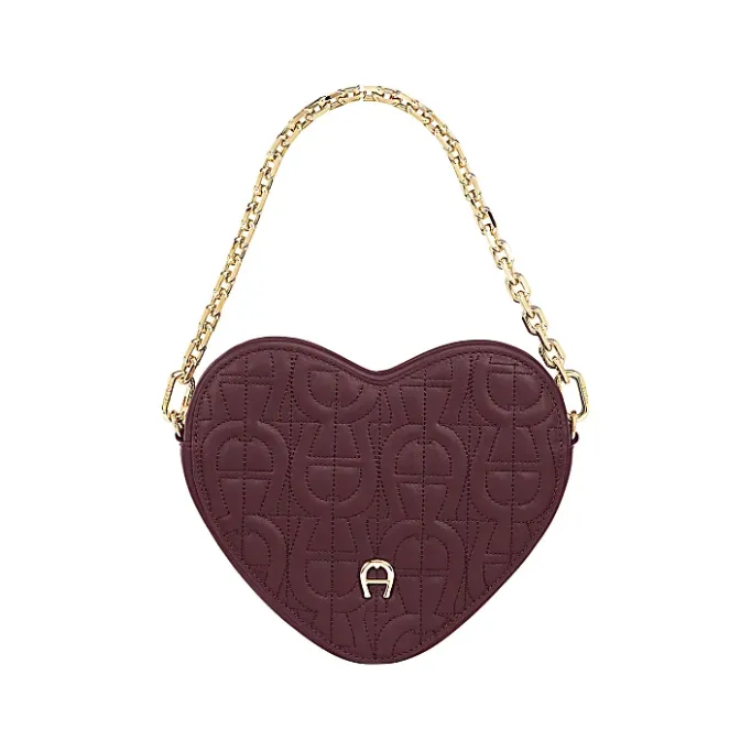 Aigner Bags-Heart Pouch port red