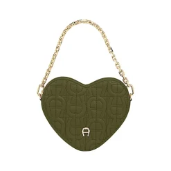 Aigner Bags-Heart Pouch dark olive