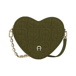 Aigner Bags-Heart Pouch dark olive