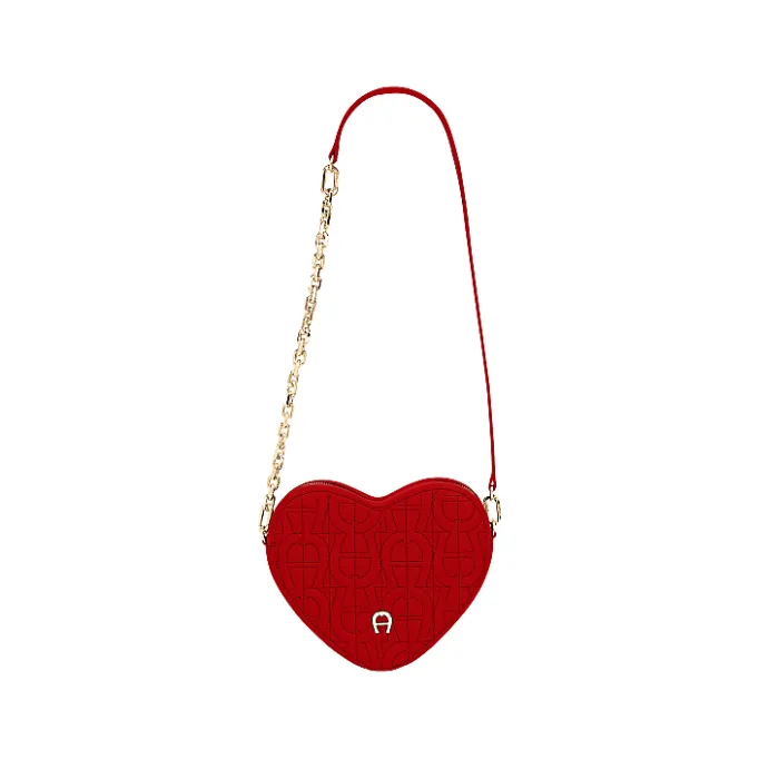 Aigner Bags-Heart Pouch lipstick red
