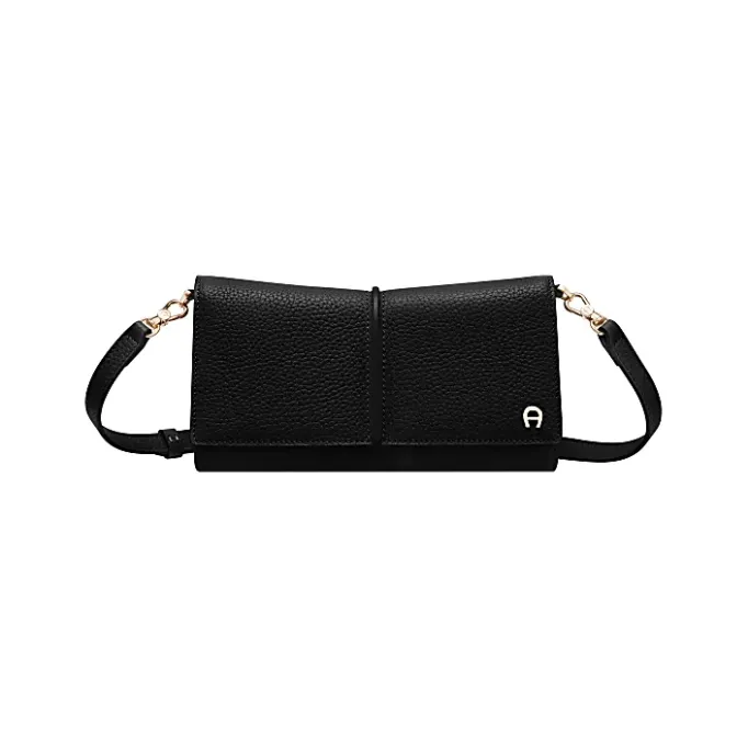 Aigner Leather Accessories-Kayla Wallet on Strap black