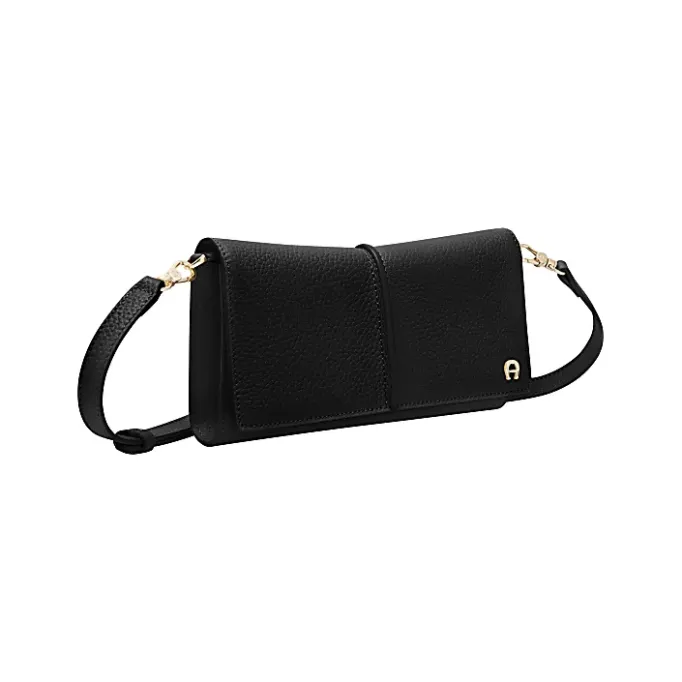 Aigner Leather Accessories-Kayla Wallet on Strap black