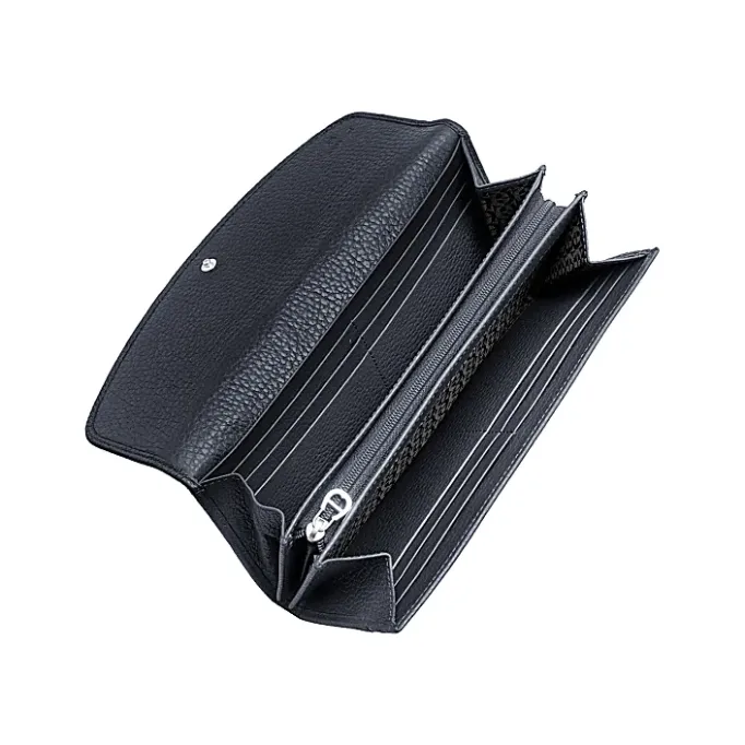 Aigner Wallets-Leather Banknote & Card Case marine