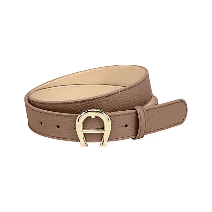 Aigner Belts-Logo Belt 3 cm Oat Beige
