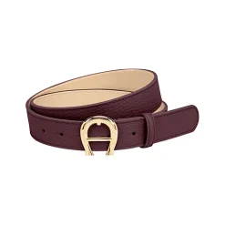 Aigner Belts-Logo Belt 3 cm port red