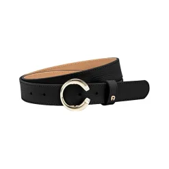 Aigner Belts-Logo belt 3 cm black