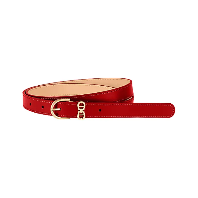 Aigner Belts-Logo belt 2 cm lipstick red