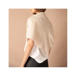 Aigner Foulards-LOGO Carré M macadamia white