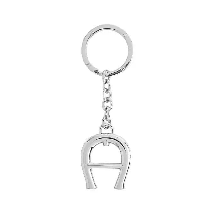 Aigner Keychains & Key Cases|Keychains & Key Cases-Logo Keyring silver coloured