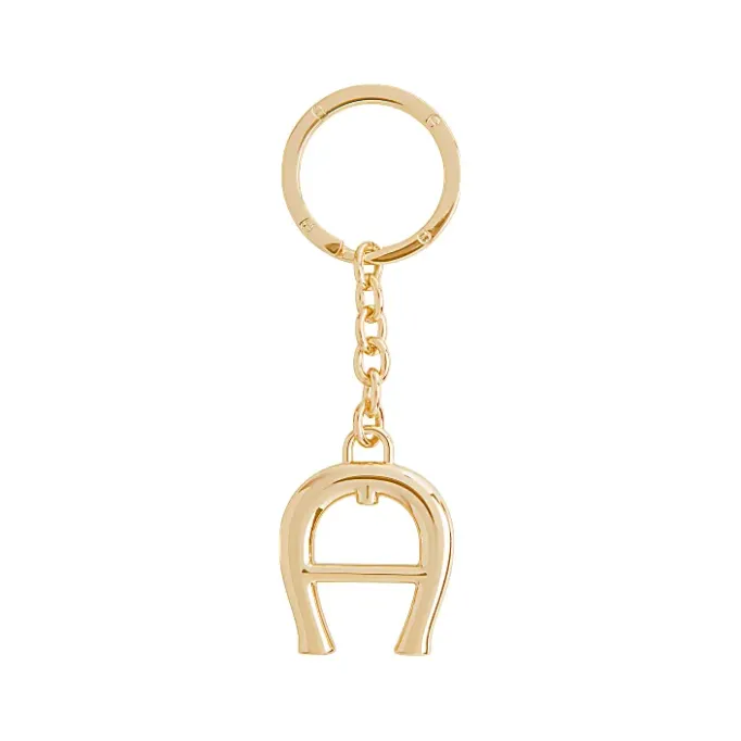 Aigner Keychains & Key Cases|Keychains & Key Cases-Logo Keyring gold coloured