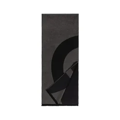 Aigner Foulards-Logo scarf night grey