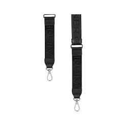 Aigner Leather Accessories|Straps-Logo Shoulder Strap black