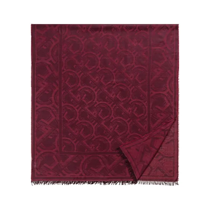 Aigner Foulards-Logo Stole burgundy