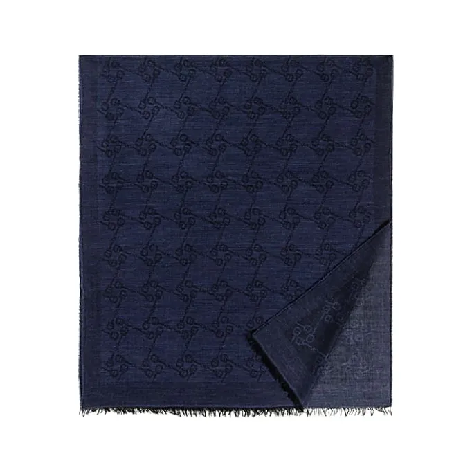 Aigner Foulards-Logo stole cosmic blue