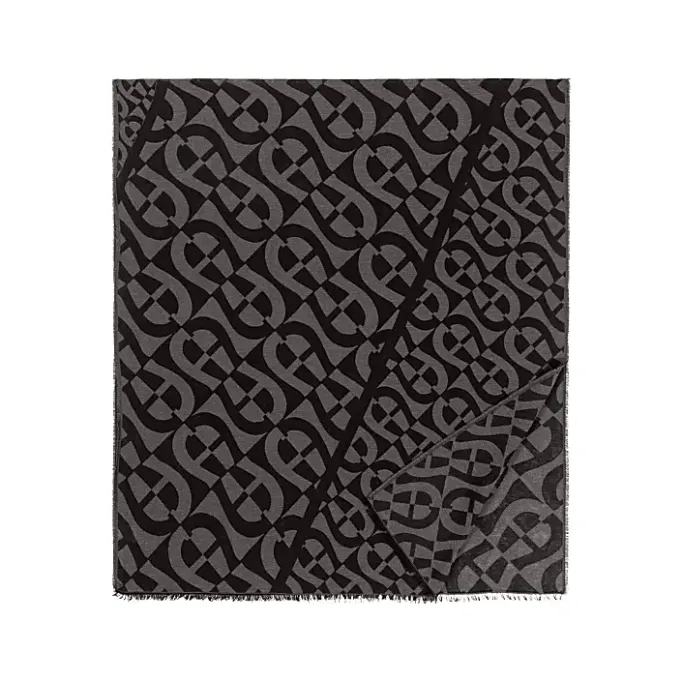 Aigner Foulards-Logo stole acacia brown