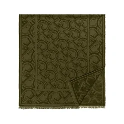 Aigner Foulards-Logo Stole dark olive