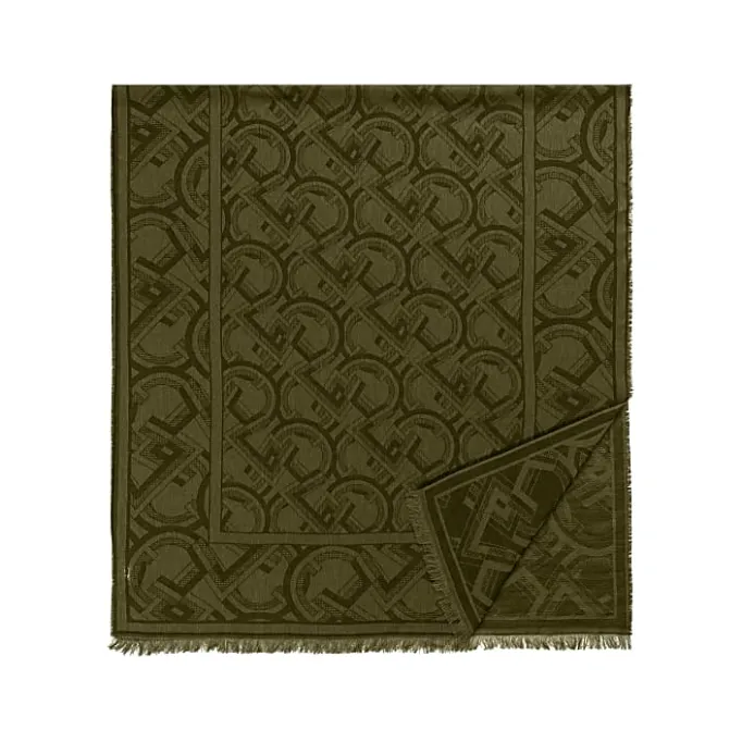 Aigner Foulards-Logo Stole dark olive