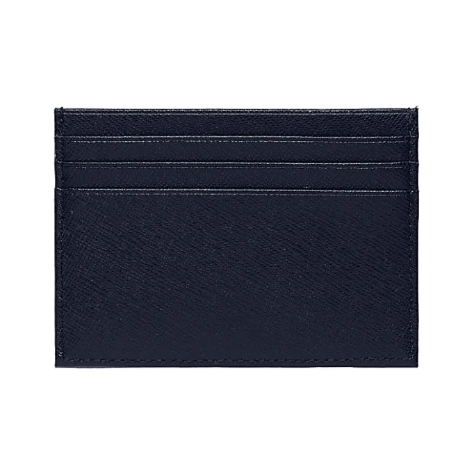 Aigner Wallets-Saffiano Card Case midnight Blue