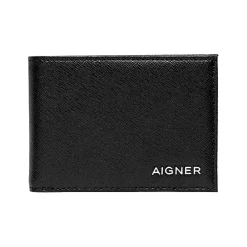 Aigner Wallets-Saffiano Wallet black