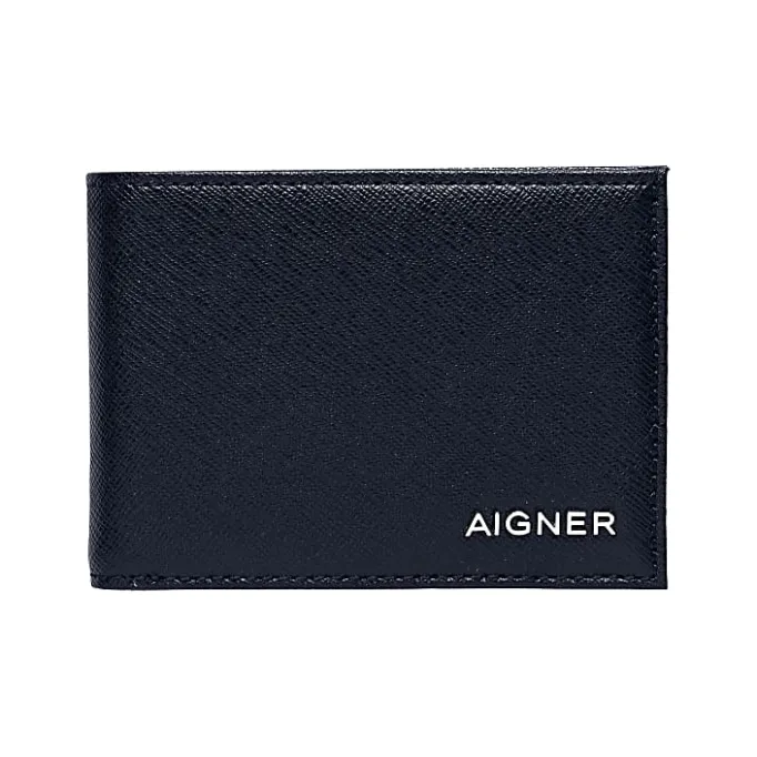 Aigner Wallets-Saffiano Wallet midnight Blue