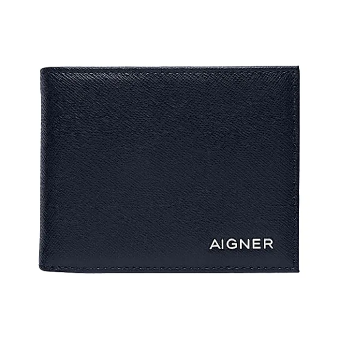 Aigner Wallets-Saffiano Wallet midnight Blue