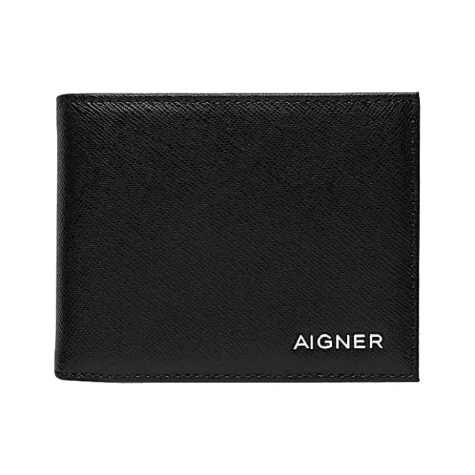 Aigner Wallets-Saffiano Wallet black