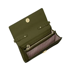 Aigner Leather Accessories-Wallet on Chain with Handle dark olive