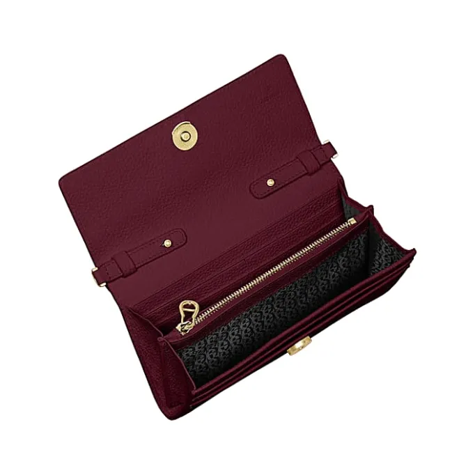 Aigner Leather Accessories-Wallet on Chain with Handle burgundy