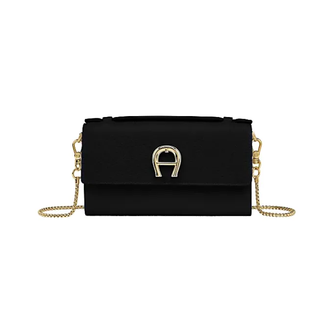 Aigner Leather Accessories-Wallet on Chain with Handle black