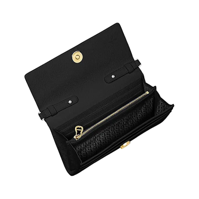 Aigner Leather Accessories-Wallet on Chain with Handle black