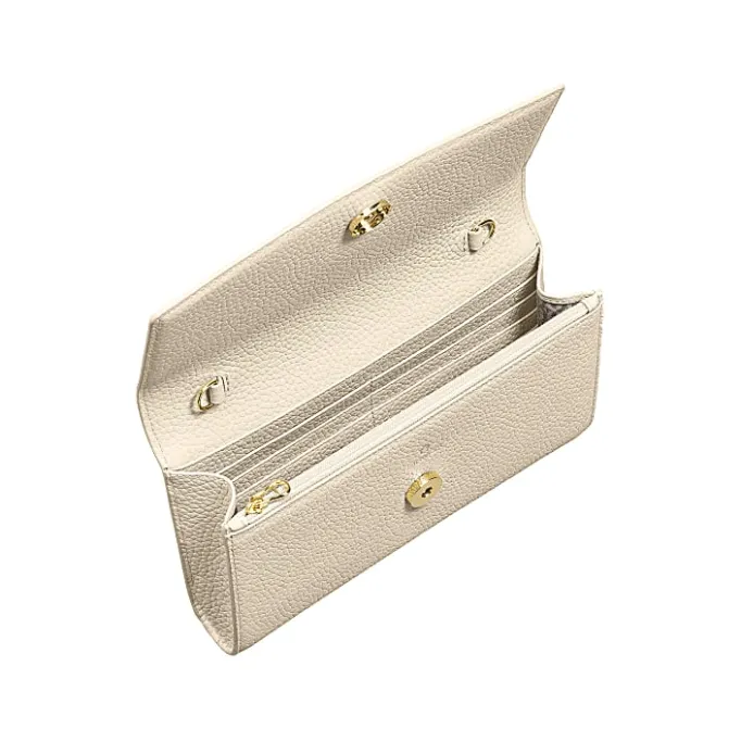 Aigner Leather Accessories-Wallet with Strap macadamia white