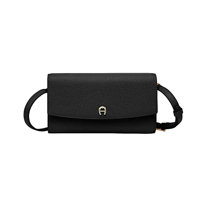 Aigner Leather Accessories-Wallet with Strap black