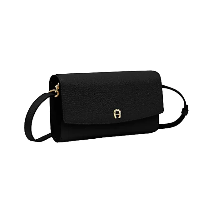 Aigner Leather Accessories-Wallet with Strap black