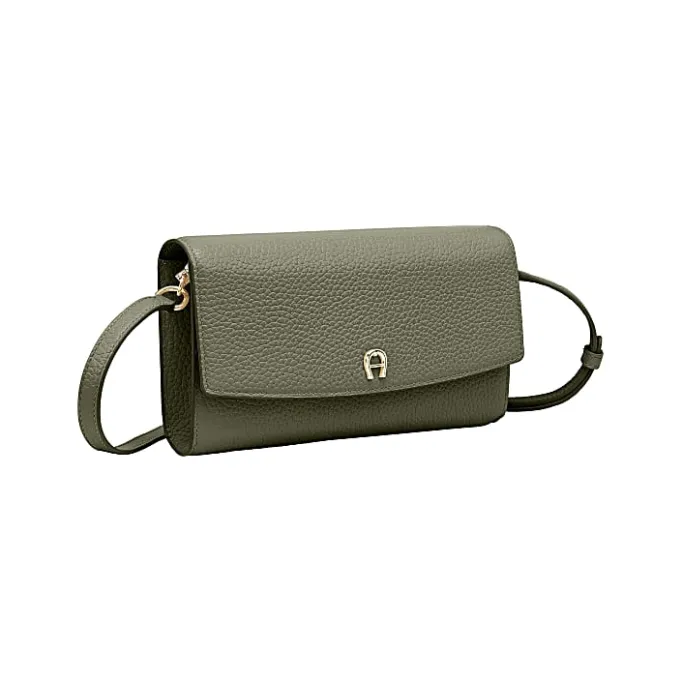 Aigner Leather Accessories-Wallet with Strap moss green