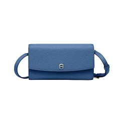 Aigner Leather Accessories-Wallet with Strap Porcelain Blue