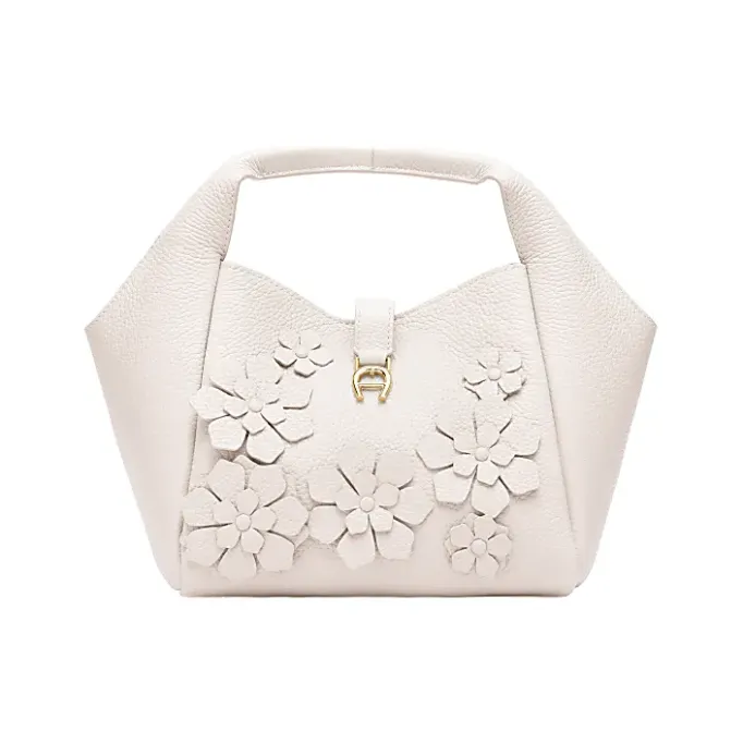 Aigner Bags-ZAIRA Fiori Hobo bag S cotton white