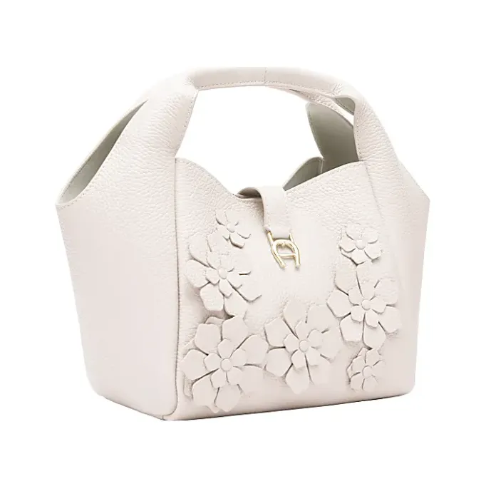 Aigner Bags-ZAIRA Fiori Hobo bag S cotton white