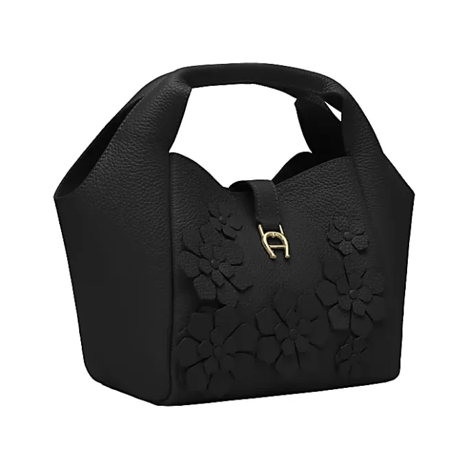 Aigner Bags-ZAIRA Fiori Hobo bag S black